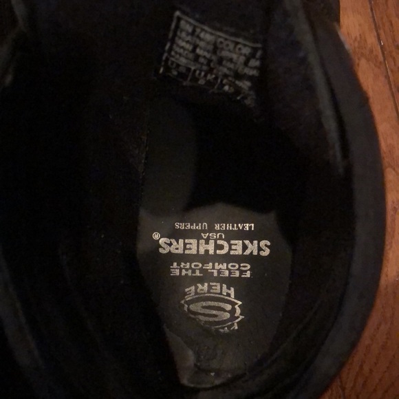 Skechers leather boots men size 9 SN 7486